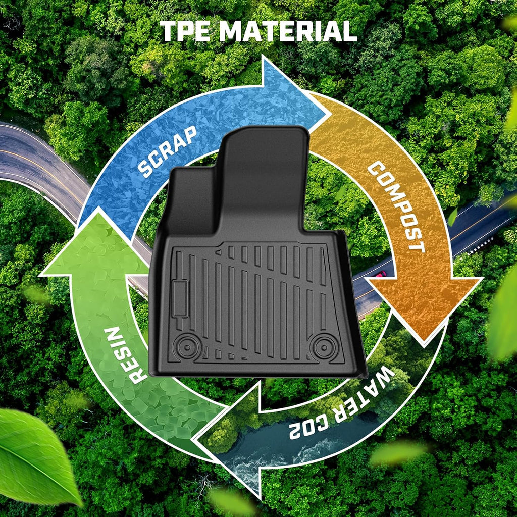 Mixsuper Floor Mat & Cargo Liner for 2020-2026 BMW X6 M/M50i/sDrive40i/xDrive40i G06,All Weather TPE Floor Liners with Trunk Mat & Backrest Protectors,X6 Accessories,Anti-Slip Floor Liners Set Black