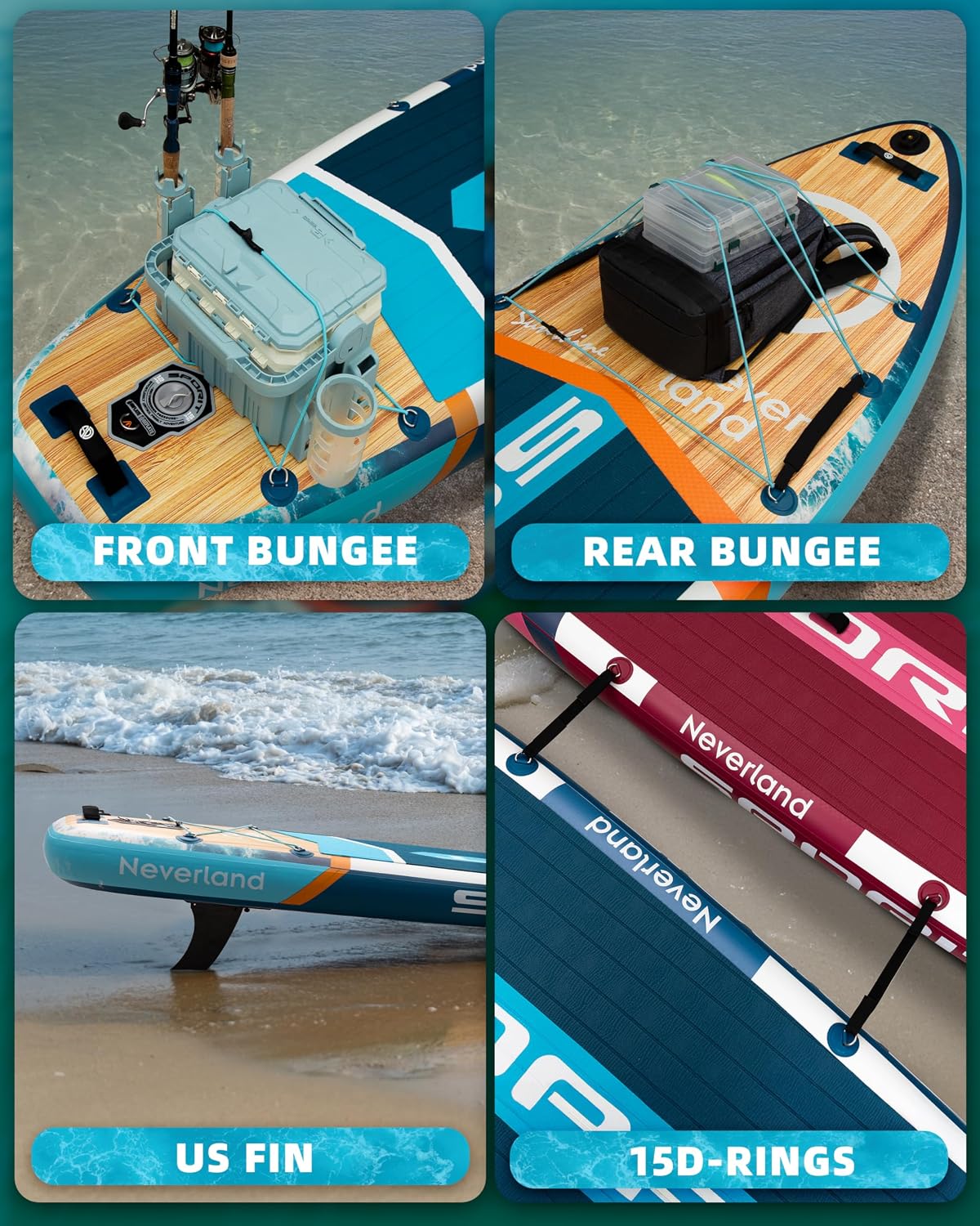11'6×35' Super Wide Inflatable Stand Up Paddle Board, Ultra Stable SUP Board for Adults, 450lb Capacity with Shoulder Strap, 100L Backpack, Removable US Fin, Floating Paddle, Safety Leash