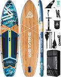11'6'x35' Inflatable Paddle Board, 450lbs Extra Wide Stand Up Sup Board for Adults, Blow Up Paddleboard Kayak Non-Slip Stable Deck Boat for Yoga Fishing Surf