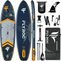 11'6x35'' Extra Wide Inflatable Paddle Board, 450lb Capacity Stand Up Paddle Board for Adults (x3), Stable Inflatable SUP, All Skill Levels, 3 Handles, 100L Backpack, 3PCS Paddle, 5L Dry Bag