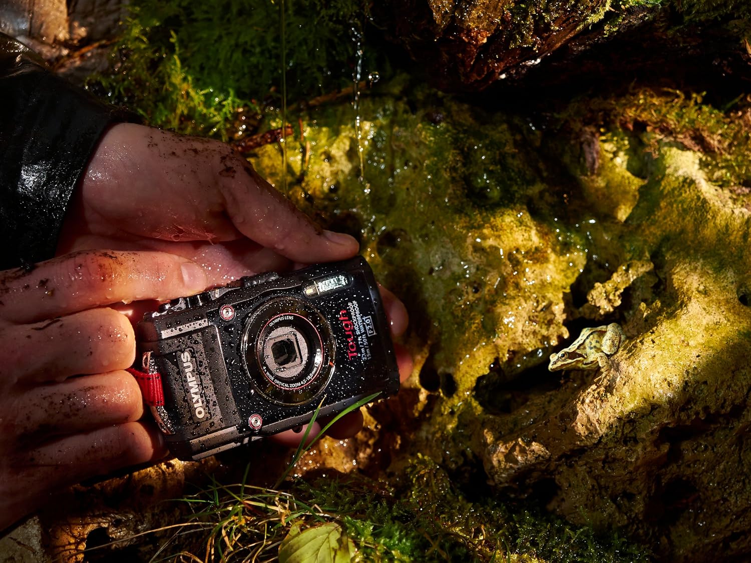 OM SYSTEM Olympus TG-3 Waterproof 16 MP Digital Camera (Black) - International Version (No Warranty)