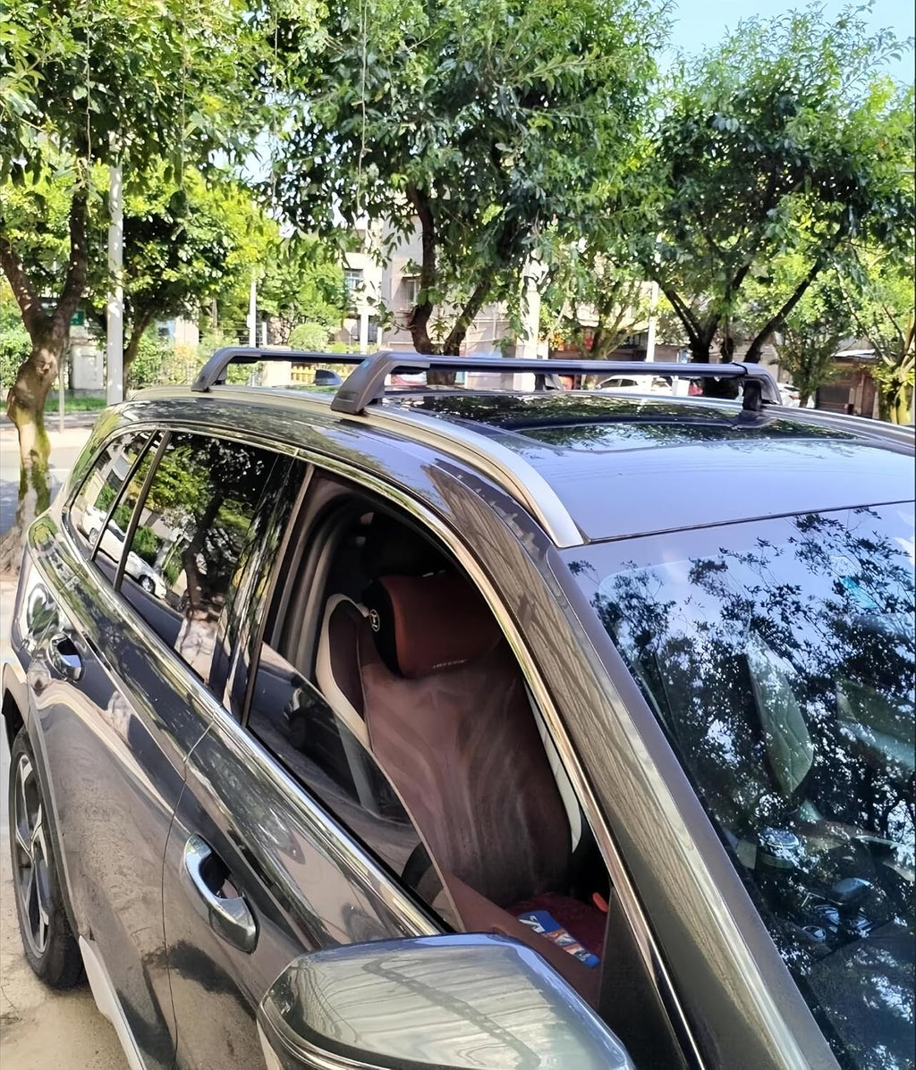 Black Crossbar Fits for Hyundai Tucson 2022 2023 2024 2025 SEL SEL Premium Limited Rooftop Cargo Bars Crossbars Luggage Carrier Cross Bar Aluminum 2PCS