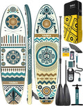 YASKA Inflatable Stand up Paddle Board 11ft with Premium SUP Accessories,Extra Wide Design Non-Slip Paddleboard for Beginner Adults Advenor Yoga Fishing