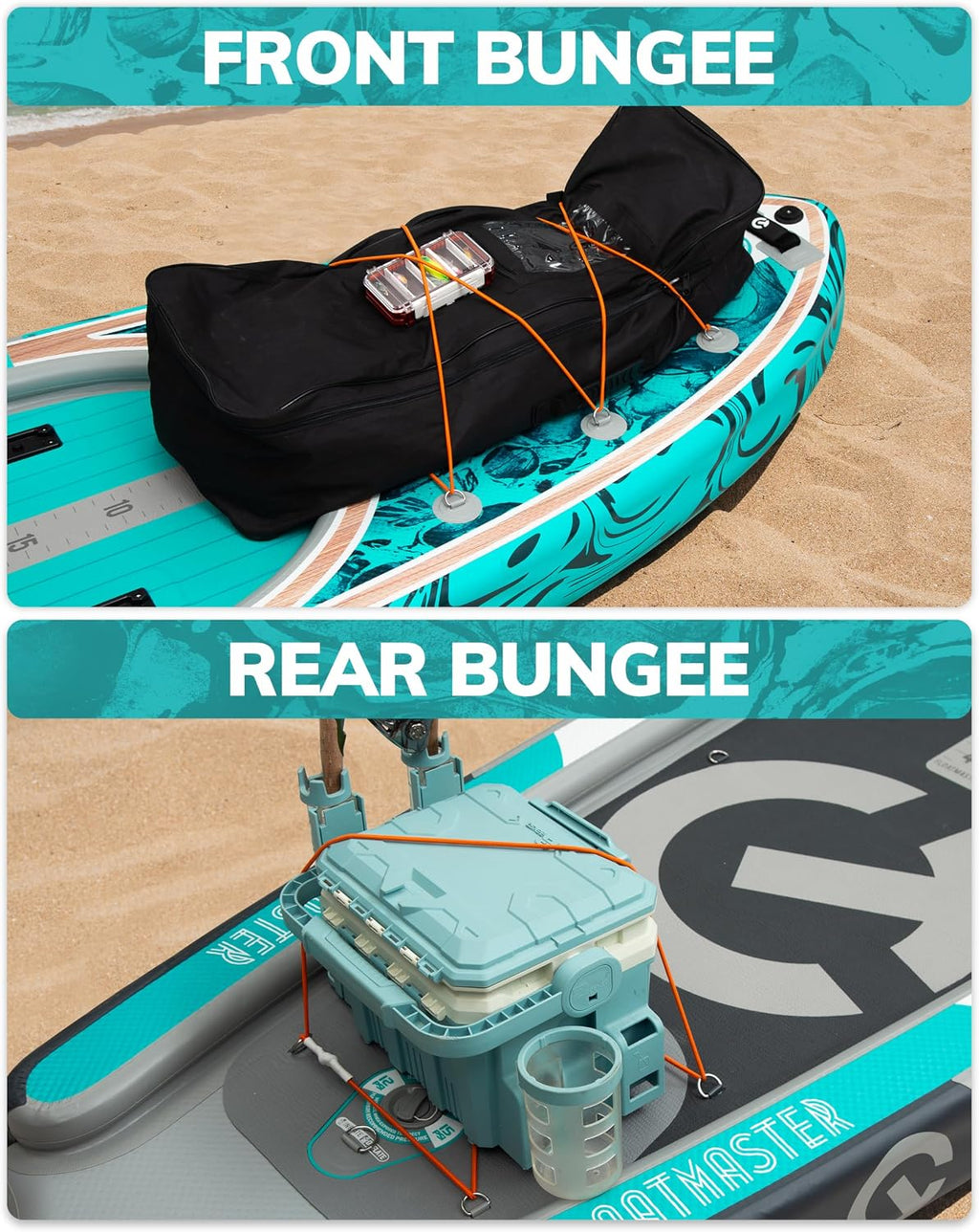 CETANA 11'6×35' Extra Wide Stand Up Paddle Board for Adults & Youth, 400lb Capacity Inflatable Paddle Board, Sup for 2+1 Person with Removable US Fin, 100L Backpack, Floating Paddle, Safety Leash
