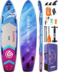ESUP 11'6 ×34/35' Super Wide Inflatable Paddle Board with SUP Accessories, Extra Stable Stand Up Paddleboards for 2+1 Persons/Family/Beginner/Yoga, w/Shoulder Strap All-Round Sup Board