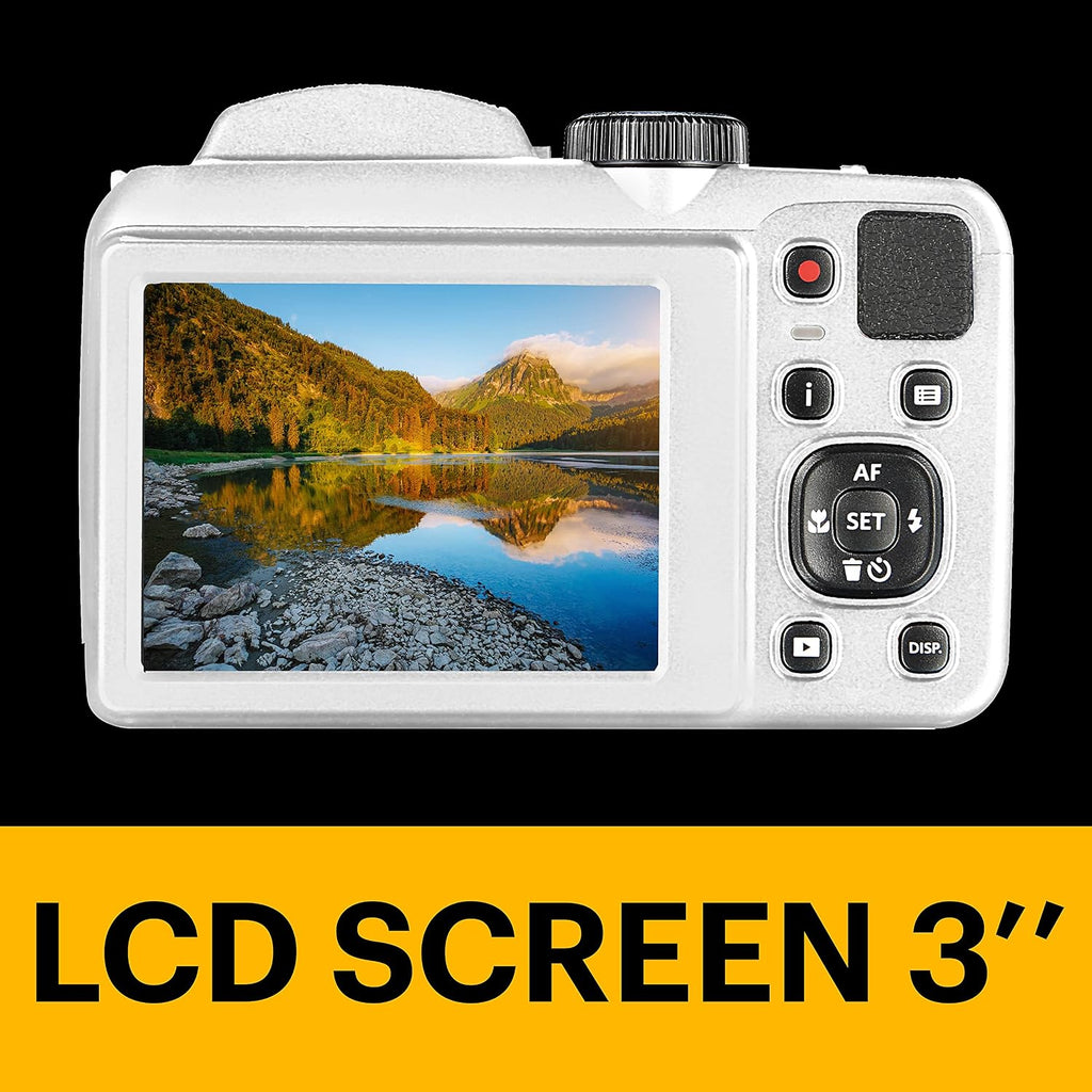 KODAK PIXPRO Astro Zoom AZ252-WH 16MP Digital Camera with 25X Optical Zoom and 3' LCD (White)