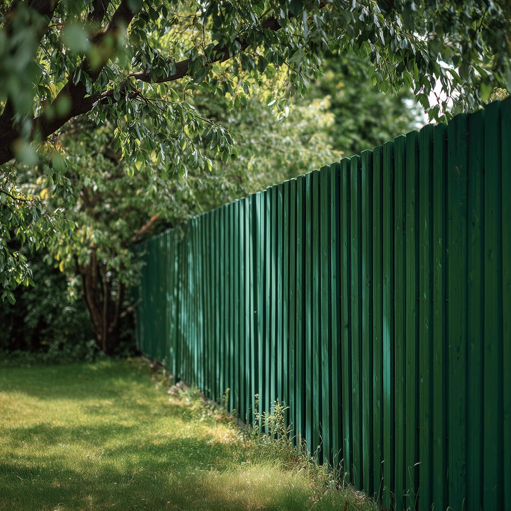 EVOLVE Barn & Fence Paint, Flat (Hunter Green), 5 Gallon – Durable Scratch-Resistant Wood Coating for Outbuildings & Fences, Fast-Dry Water-Based Formula