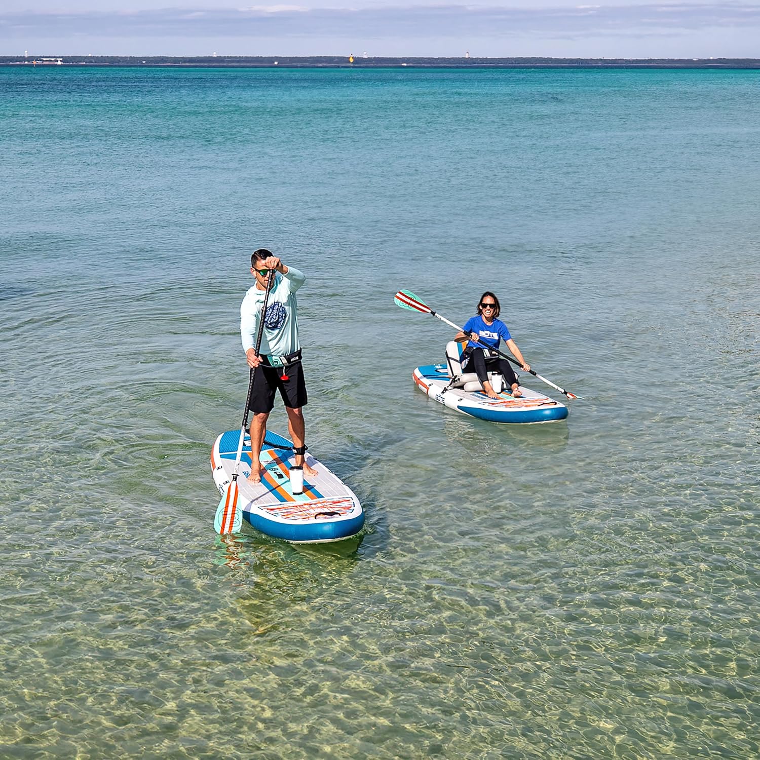 BOTE EasyRider Aero Inflatable Stand Up Paddle Board MAGNEPod Blow Up Hybrid iSUP Convertible Seat Included Adults Kids Family Friendly Multiple Sizes