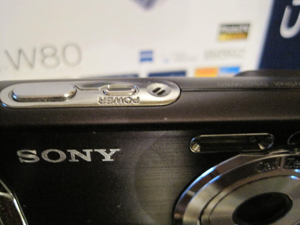 Sony Cybershot DSCW80 7.2MP Digital Camera with 3x Optical Zoom and Super Steady Shot (Black)
