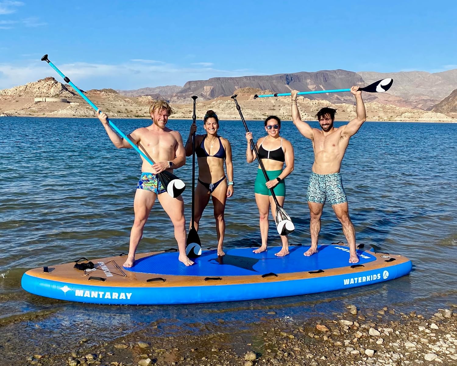 Waterkids Paddle Boards for Kids and Adults, Inflatable Stand Up Paddle Board Packages for Families