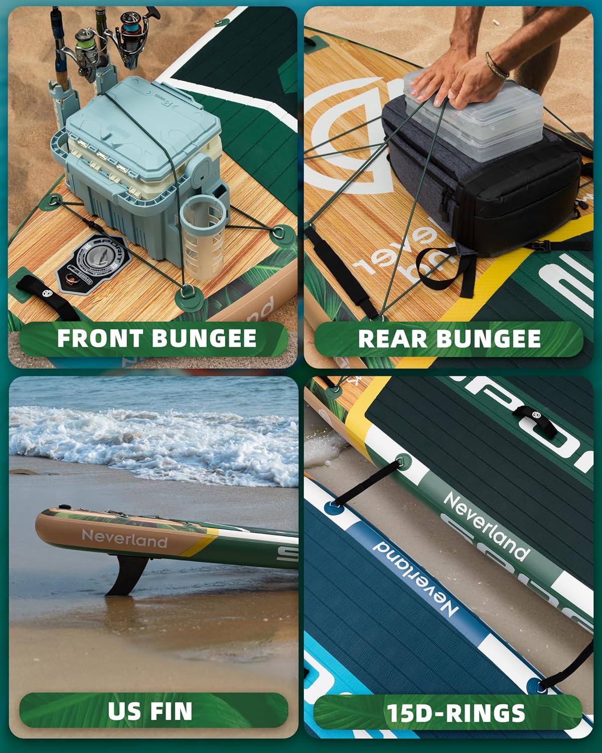 11'6×35' Super Wide Inflatable Stand Up Paddle Board, Ultra Stable SUP Board for Adults, 450lb Capacity with Shoulder Strap, 100L Backpack, Removable US Fin, Floating Paddle, Safety Leash
