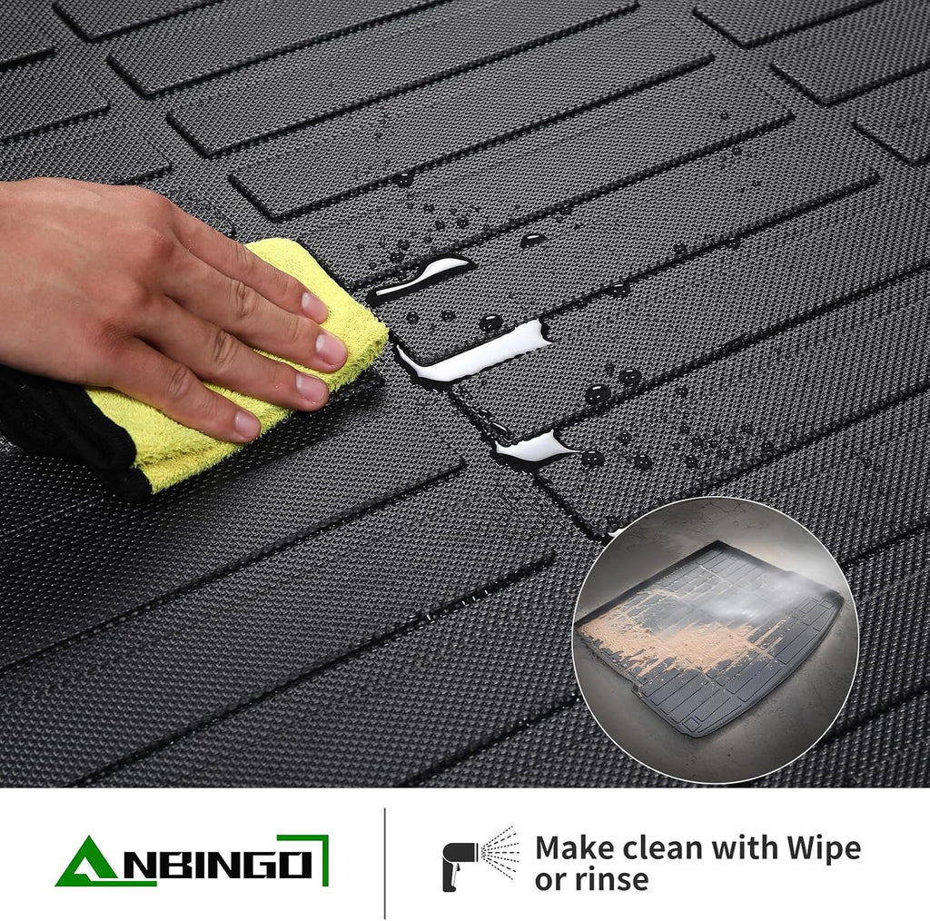 ANBINGO® Floor Mats & Seatback Cargo Liner for 2025 2026 Subaru Forester Hybrid, Premium/Sport/Limited/Touring (Not Fit Fuel), TPE All Weather Rubber Mats Custom for Forester Hybrid - Black