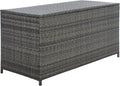 SAFAVIEH Outdoor Collection Oliveira Grey/White Cushion Box