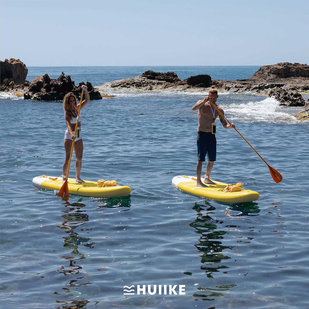 HUIIKE Inflatable Paddle Board for Adults with Accessories Included, Oar, Fins, Pump. Stand Up Paddleboard Great Stability and Resistance. 10' x 33' x 5.9', Maximum Load 286 lb