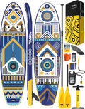 YASKA Inflatable Stand up Paddle Board 11ft with Premium SUP Accessories,Extra Wide Design Non-Slip Paddleboard for Beginner Adults Advenor Yoga Fishing