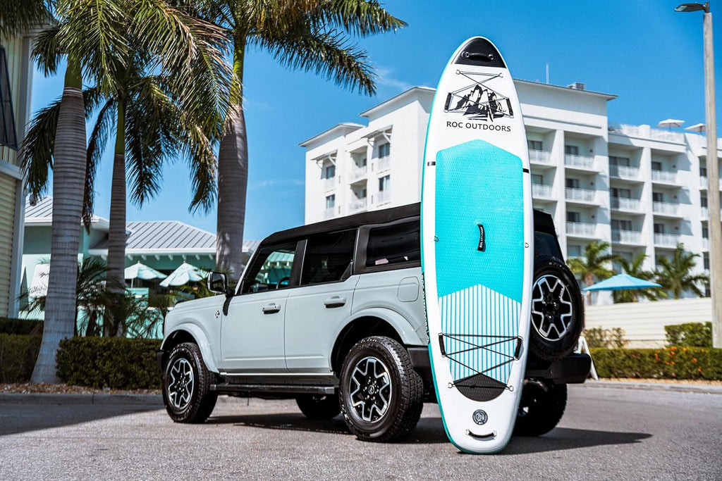 Roc Inflatable Stand Up Paddle Board with Premium SUP Paddle Board Accessories, Wide Stable Design, Non-Slip Comfort Deck for Youth & Adults