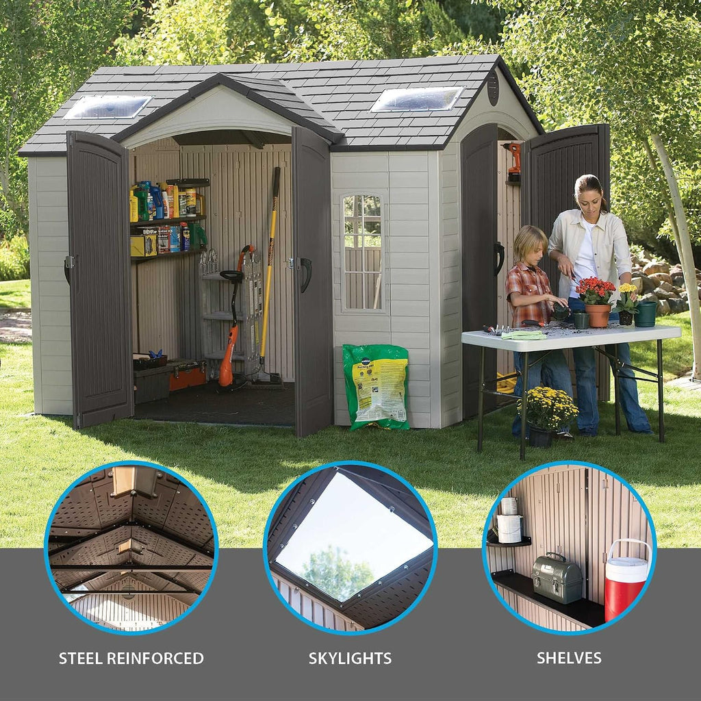 Lifetime 60001 Outdoor Storage Shed, 10 by 8 Feet