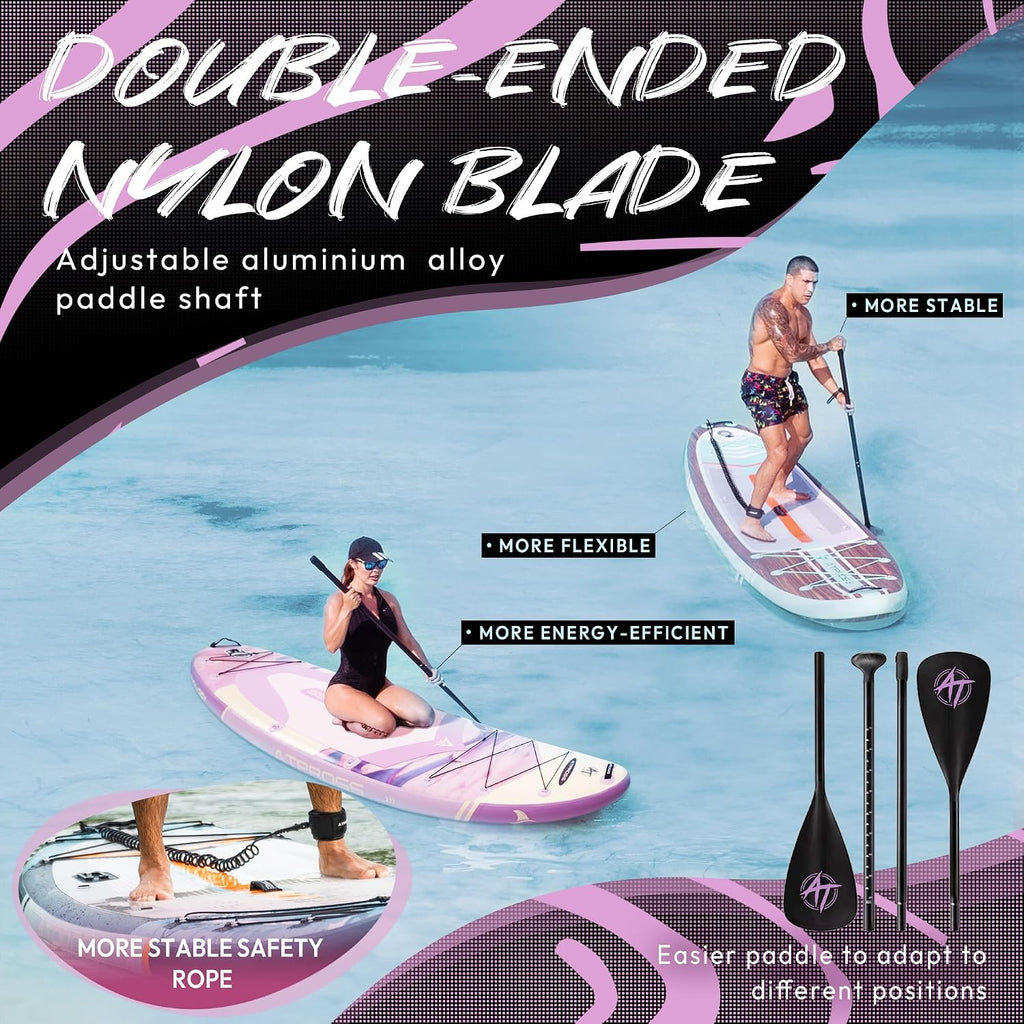 11'6'x35' Inflatable Paddle Board, 450lbs Extra Wide Stand Up Paddleboard for Adults with Premium SUP Accessories Kit & Backpack, Blow Up Kayak Non-Slip Stable Deck Boat for Yoga Fishing Surf