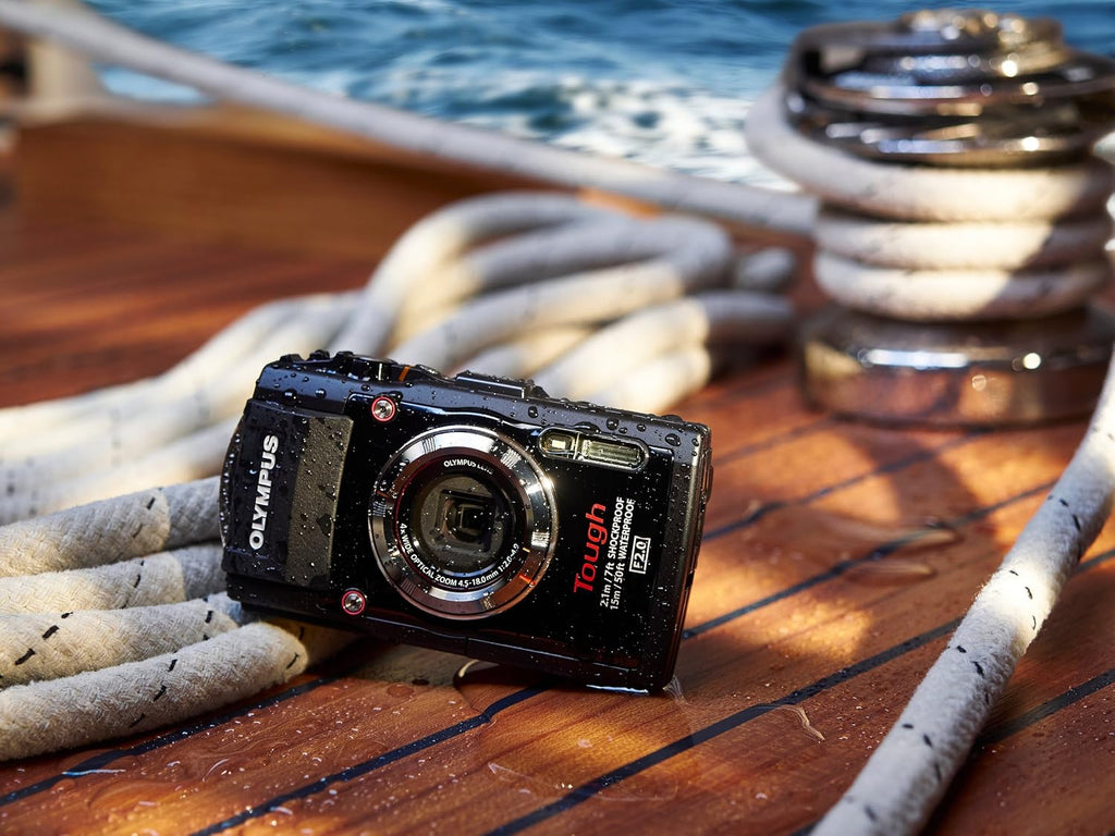 OM SYSTEM Olympus TG-3 Waterproof 16 MP Digital Camera (Black) - International Version (No Warranty)