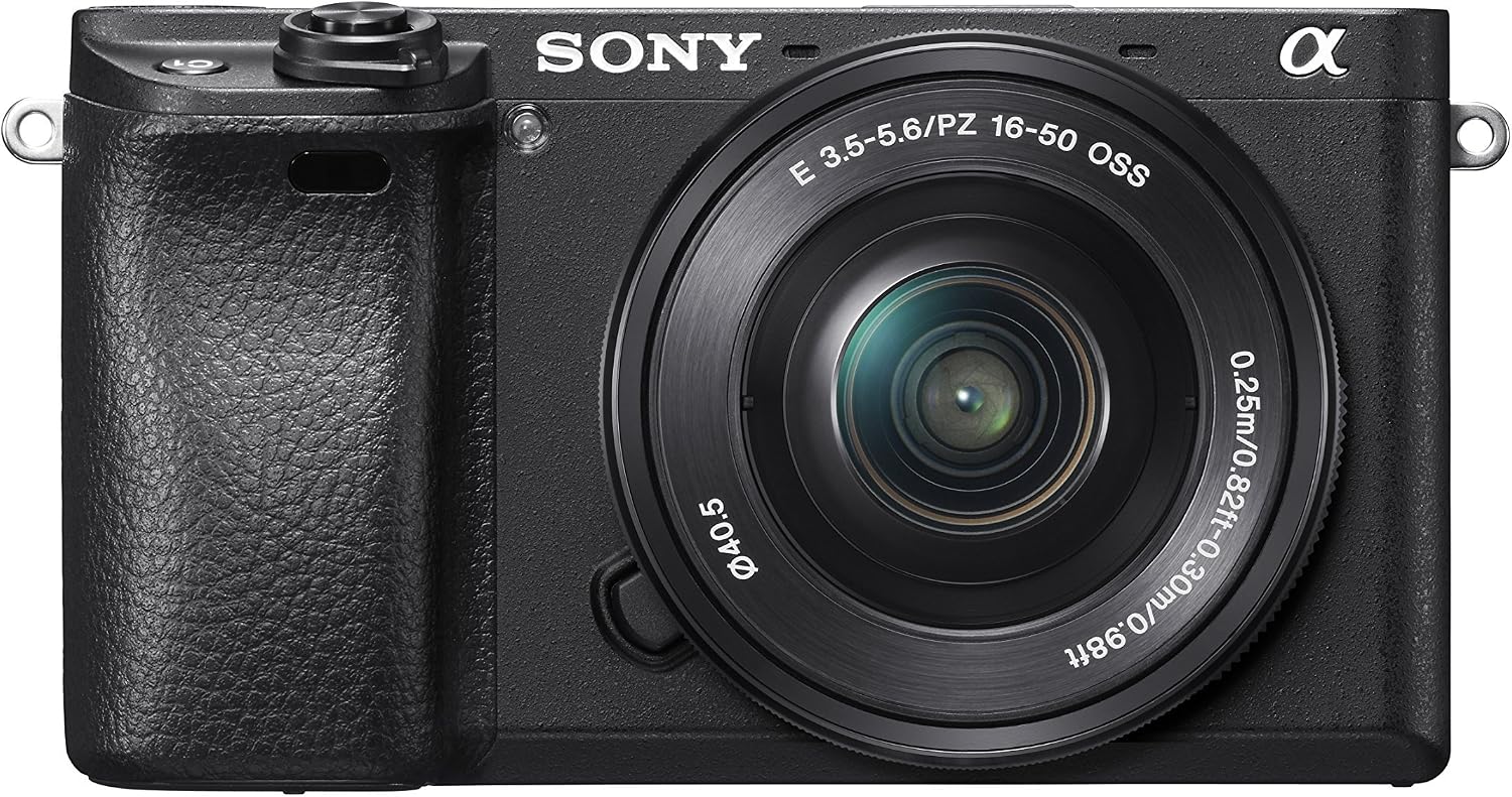 Sony Alpha a6300 Mirrorless Camera Interchangeable Lens Digital Camera with 16-50mm Power Zoom Lens - E Mount Compatible - Black (Renewed)