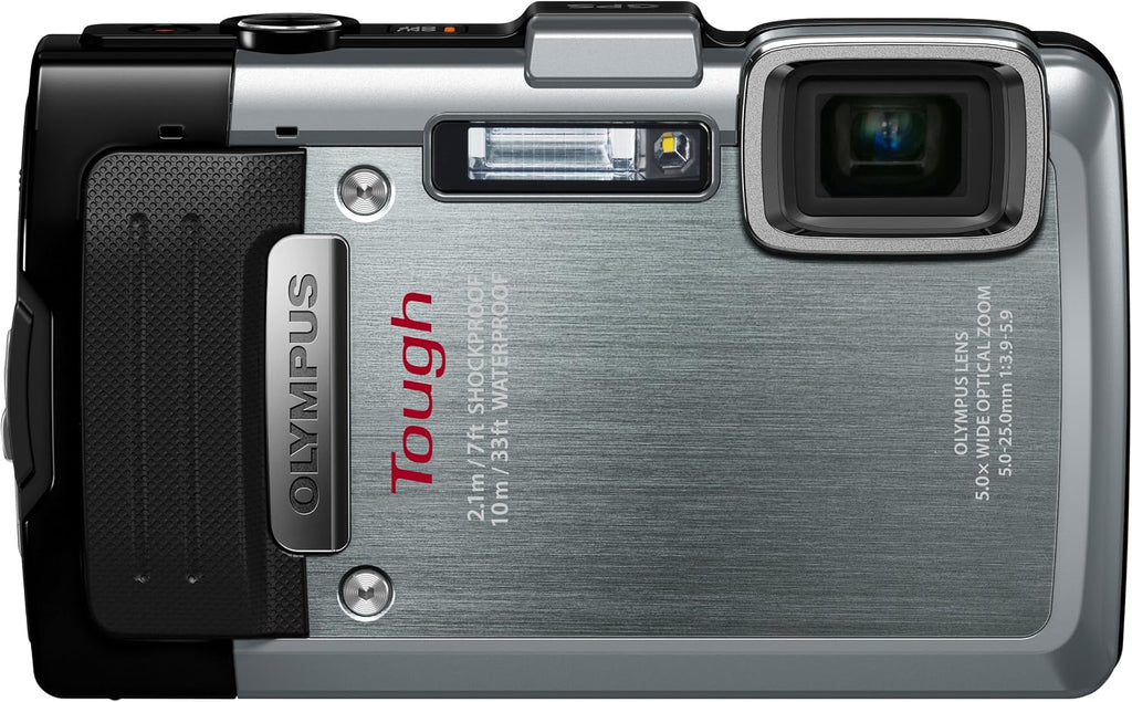 OM SYSTEM Olympus Stylus TG-830 iHS Digital Camera with 5X Optical Zoom and 3-Inch LCD (Silver) (Old Model)