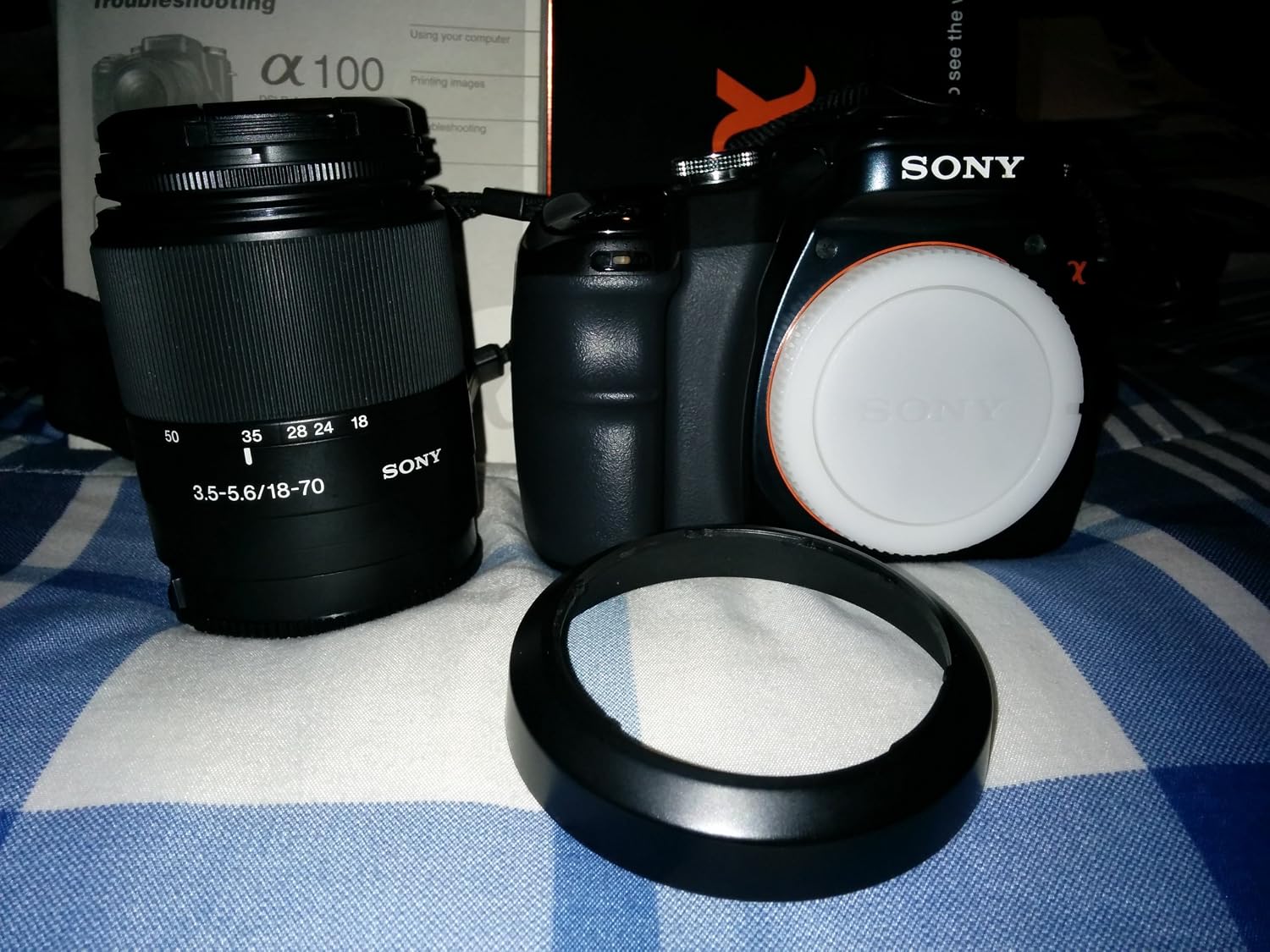 Sony Alpha A100K 10.2MP Digital SLR Camera Kit with 18-70mm f3.5-5.6 Lens