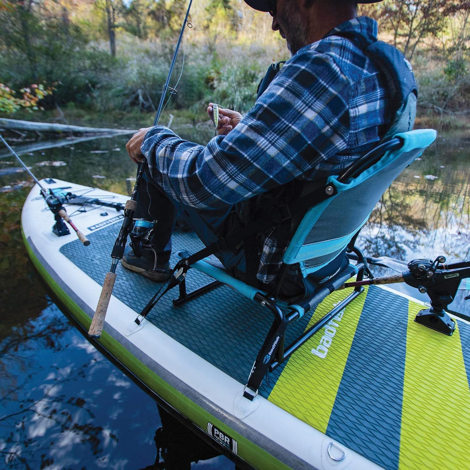 Badfish Perch Fishing SUP Chair |Detachable Stand Up Paddle Board Seat | Adjustable backrest | SUP Fishing Seat