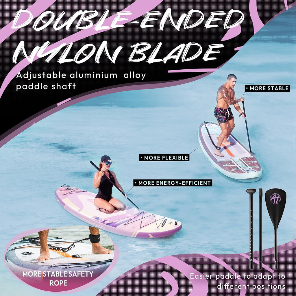 11'6'x35' Inflatable Paddle Board, 450lbs Extra Wide Stand Up Paddleboard for Adults with Premium SUP Accessories Kit & Backpack, Blow Up Kayak Non-Slip Stable Deck Boat for Yoga Fishing Surf