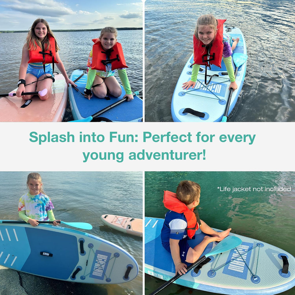 Niphean（Ultra-Light） Inflatable Paddle Board with StabilTrac Fin and Durable SUP Accessories, 10' Stand Up Paddle Boards for Adults & Youth, Versatile Yoga Paddle Board, Gift Ideas