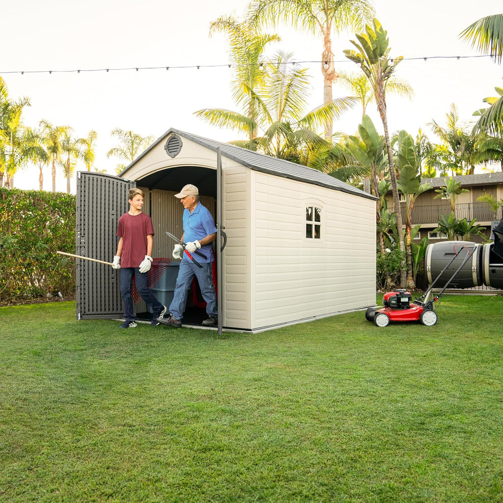 Lifetime Outdoor Storage Shed, 8 x 12.5 Foot